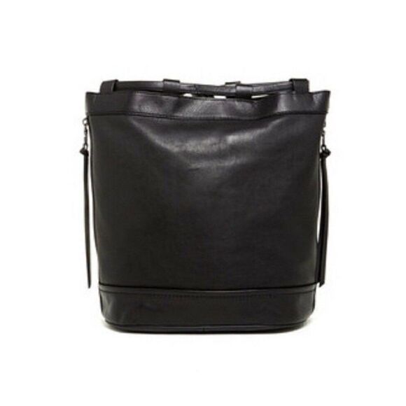 NWT KOOBA BLACK CANYON SLING BACKPACK - GENUINE LAMB LEATHER DOUBLE STRAP $398 - Picture 2 of 10